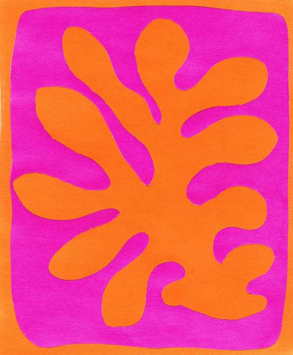 Vibrant Coral Abstract