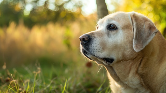 Contemplative Labrador Retriever