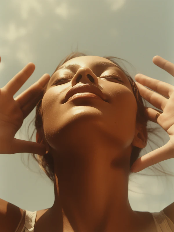 Serene Sunlit Portrait