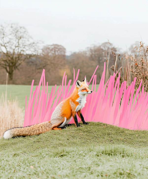 Fox on Grassy Mound