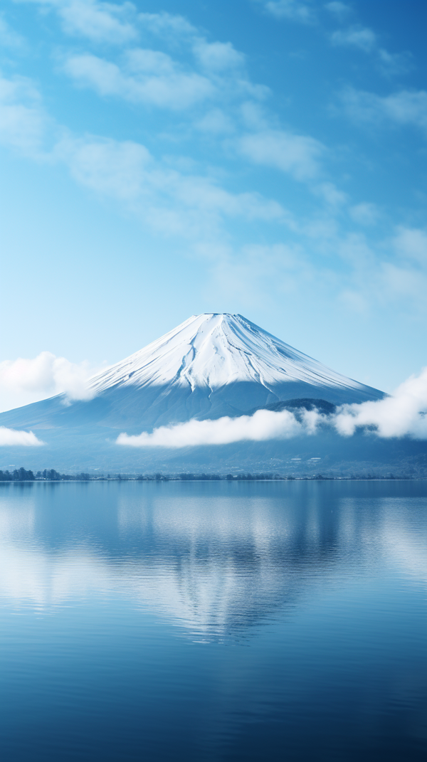 Tranquil Reflections of Mount Fuji