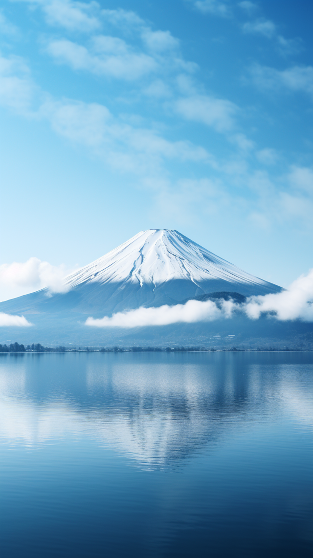 Tranquil Reflections of Mount Fuji