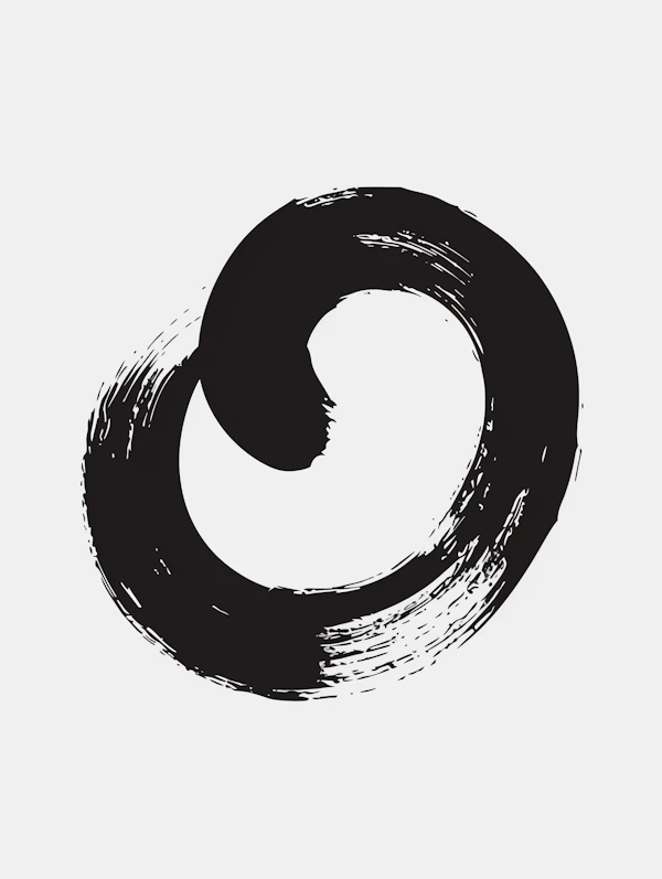 Zen Enso Brushstroke