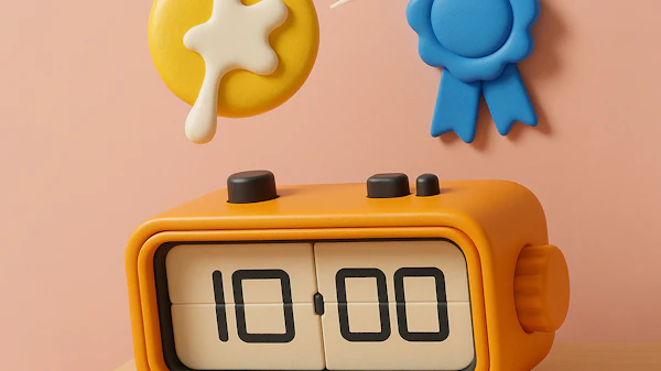Retro Flip Clock Art