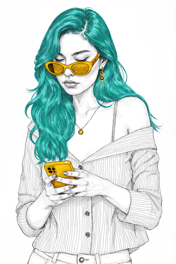Stylized Woman Portrait
