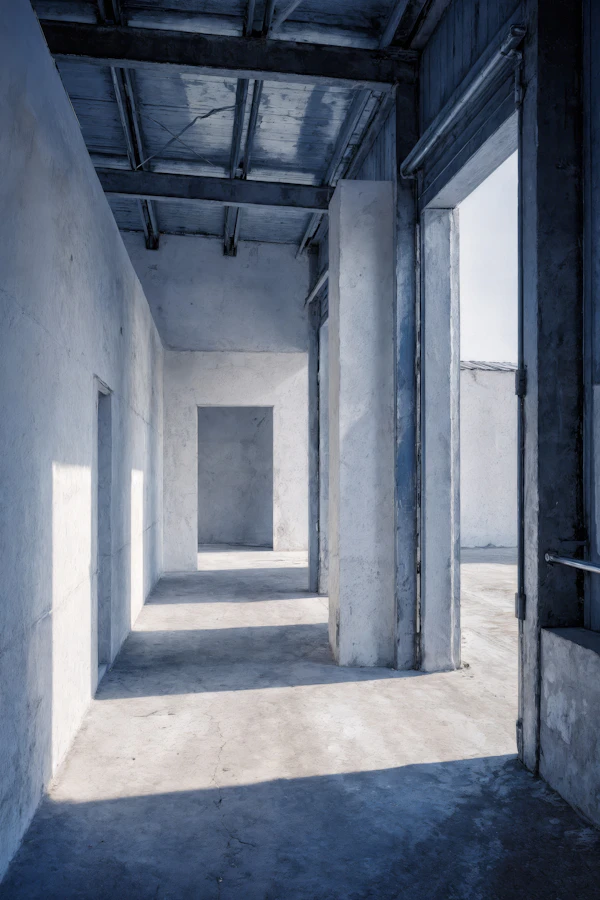 Minimalist Corridor Scene