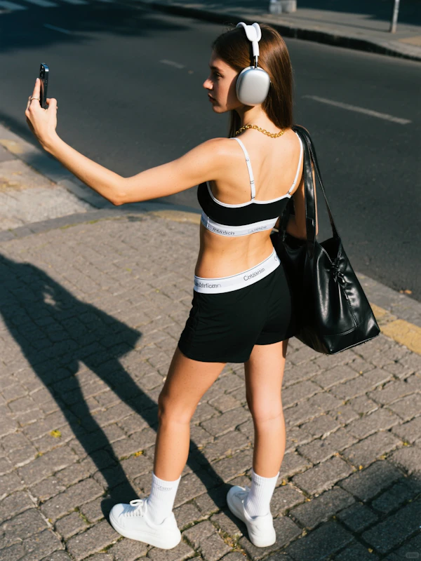 Athletic Selfie Moment