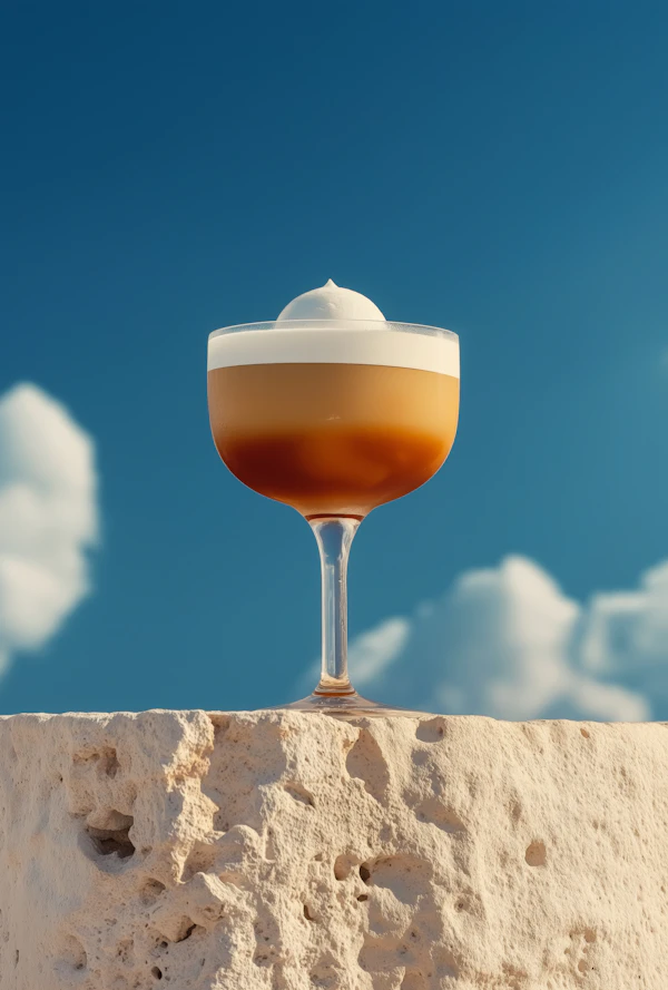 Layered Cocktail Glass