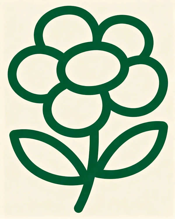 Minimalist Flower Art