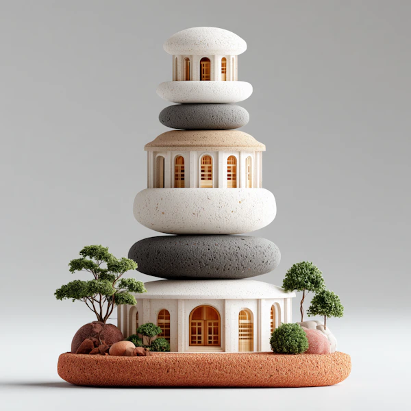 Whimsical Stone Tower