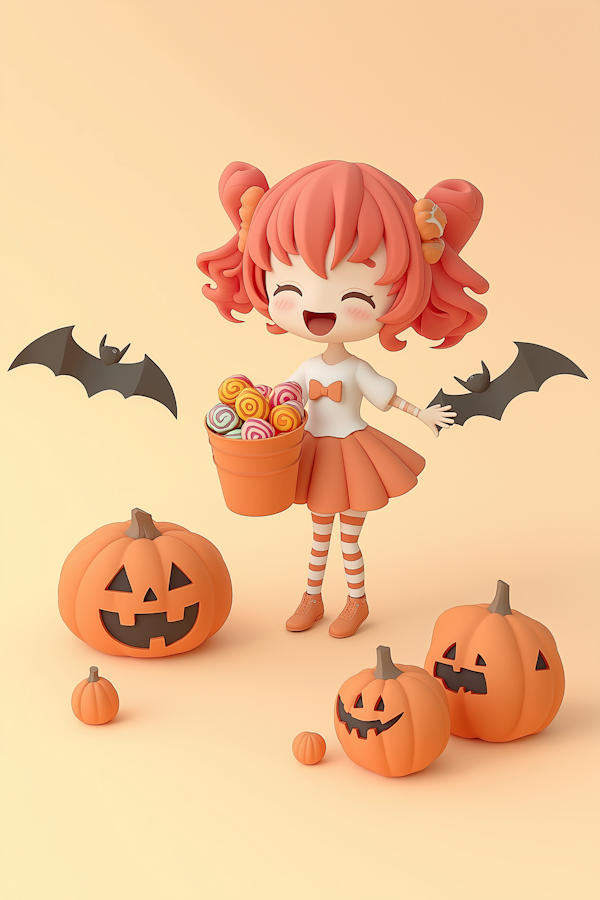 Cheerful Halloween Character