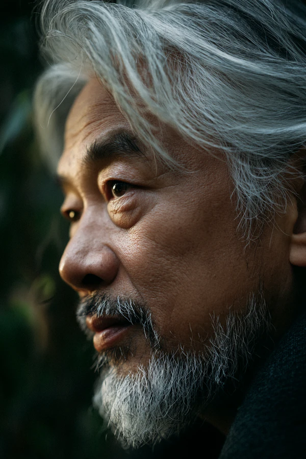 Contemplative Elder Portrait