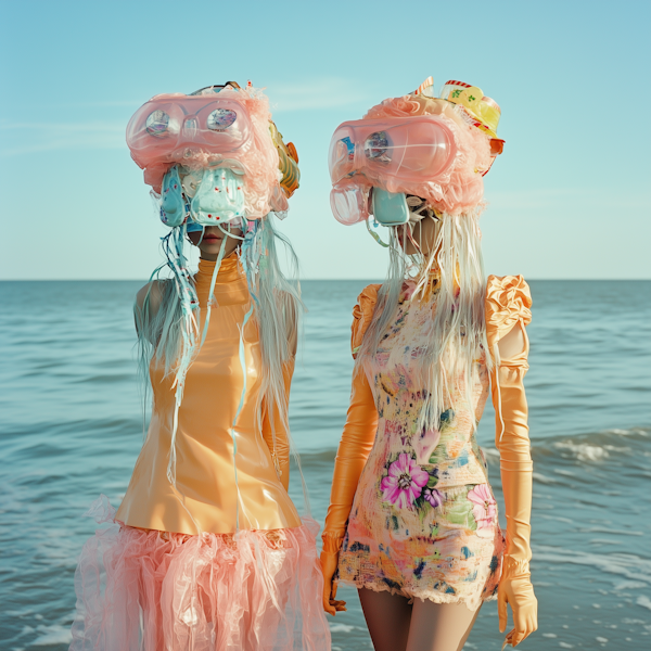 Futuristic Fashion by the Ocean