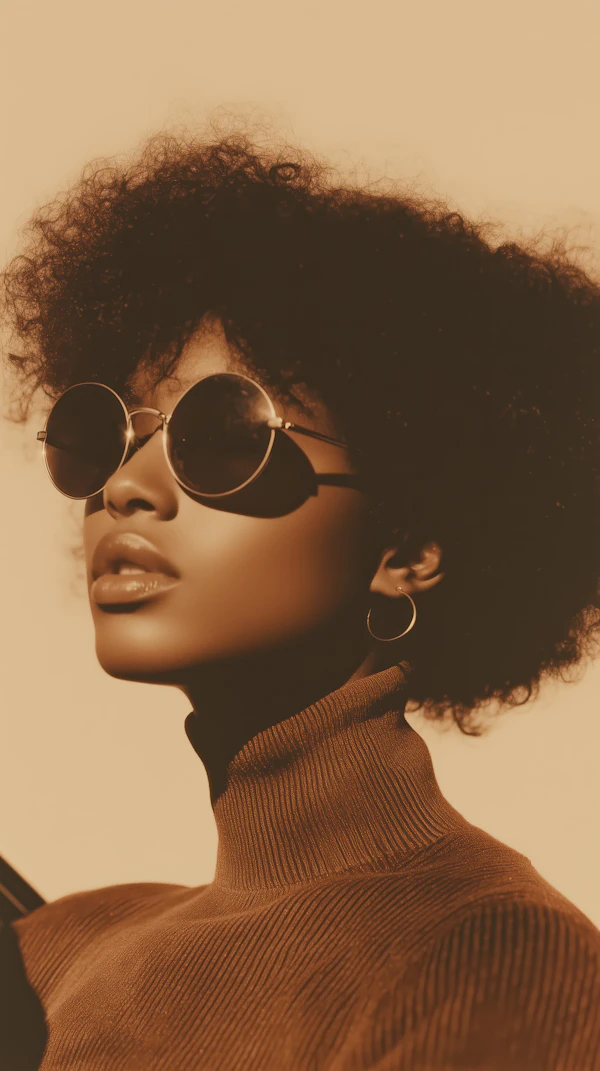 Sepia Portrait of Woman