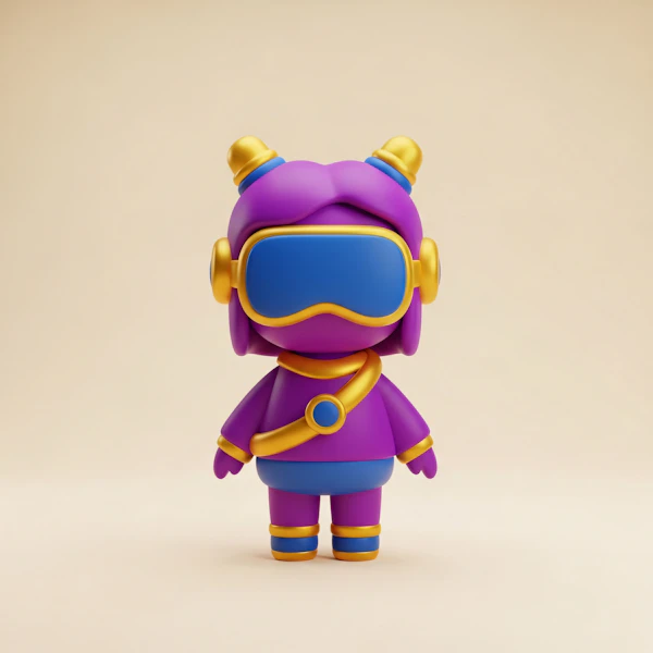 Futuristic 3D Character