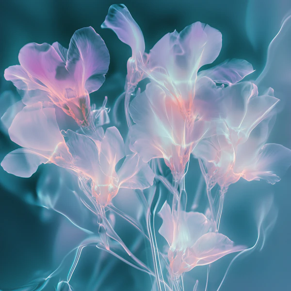 Ethereal Glowing Flowers