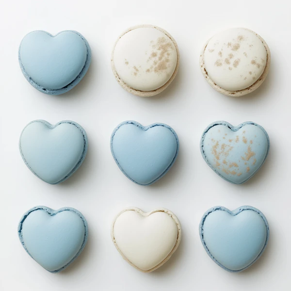 Heart-Shaped Macarons