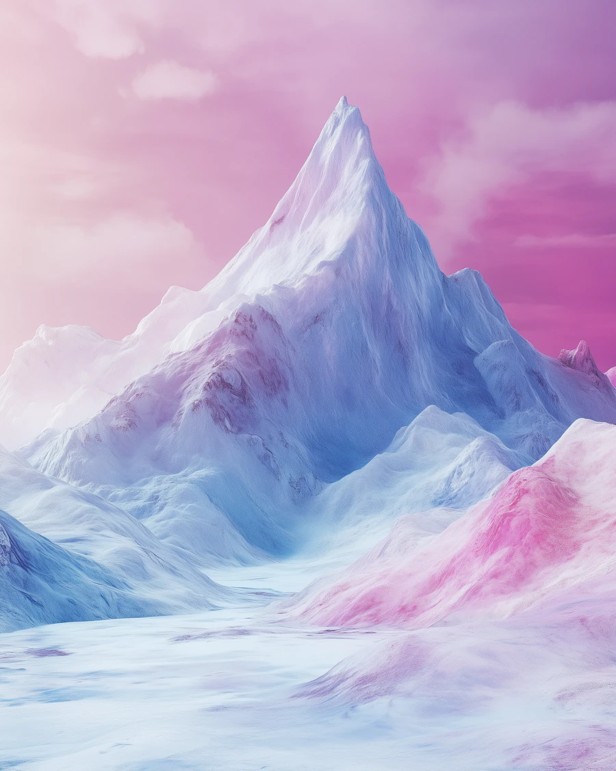 Surreal Mountain Scene
