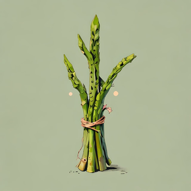 Asparagus Bundle Illustration