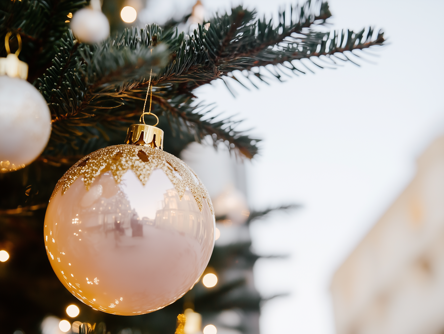 Christmas Tree Ornament Close-Up