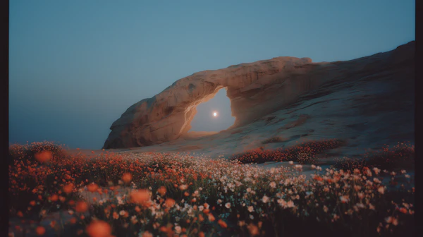 Desert Moon Arch