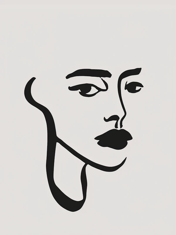 Minimalist Face Art