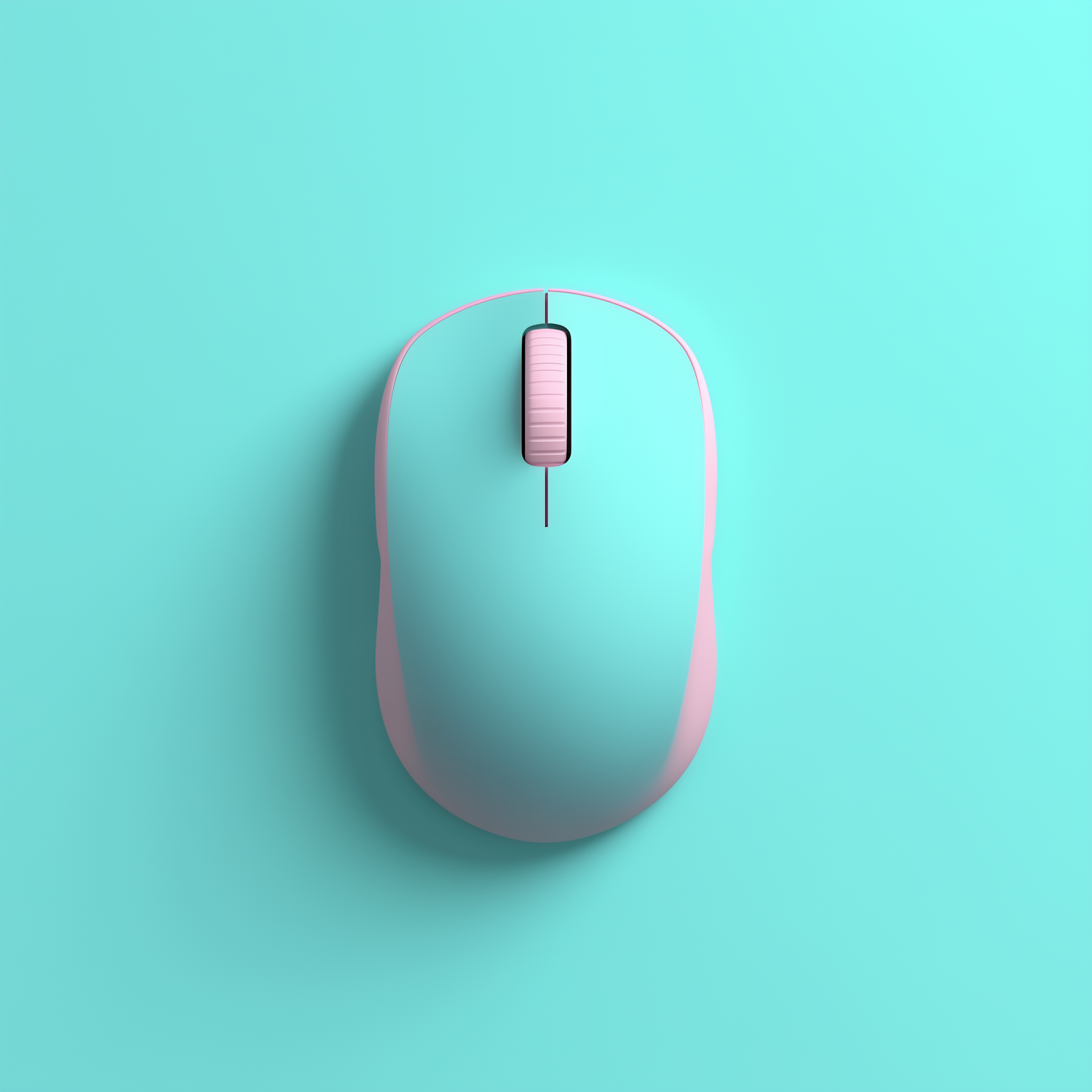 Minimalist Pink Computer Mouse