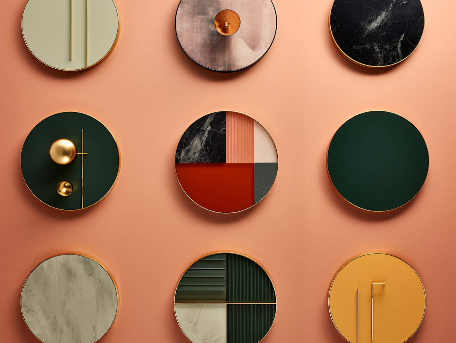 Modern Luxe Aesthetic Disc Panel Collection