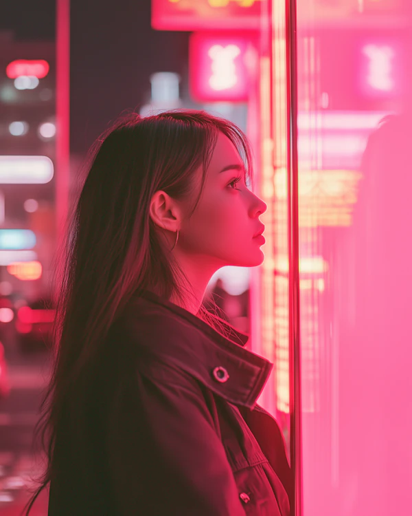 Neon Contemplation