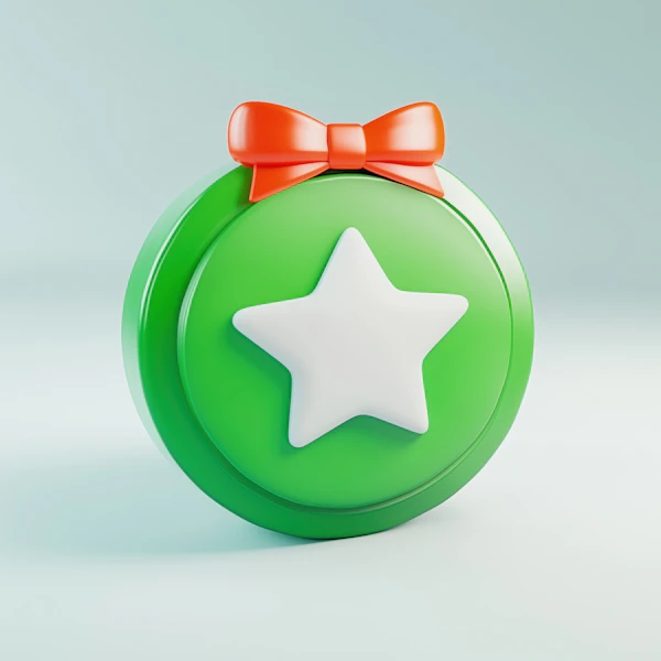 Festive Green Ornament