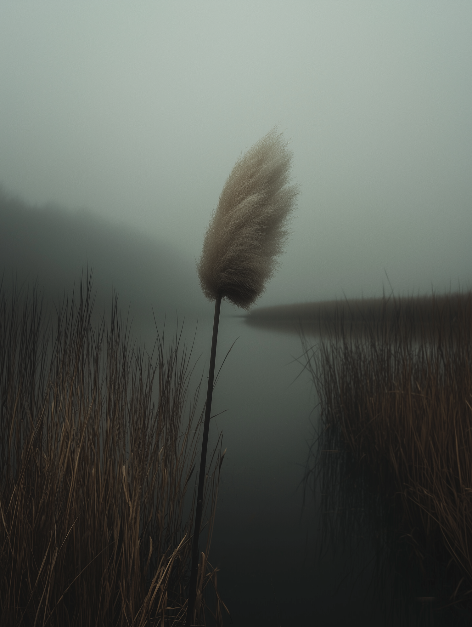 Pampas Grass in Mist