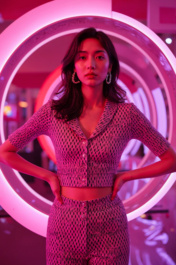Neon Fashion Portrait