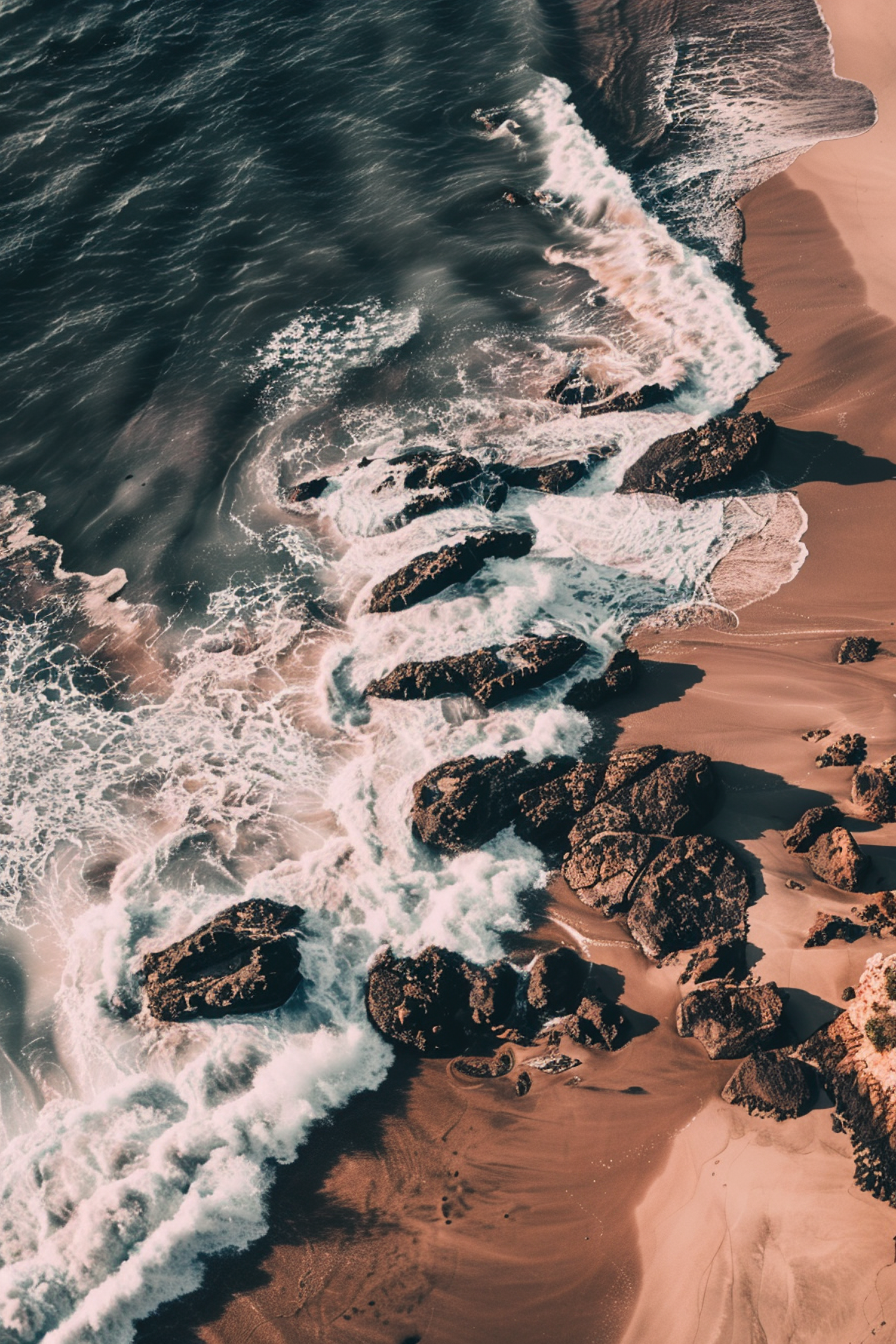 Aerial Beach Tranquility