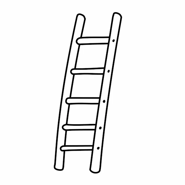 Minimalist Ladder Art