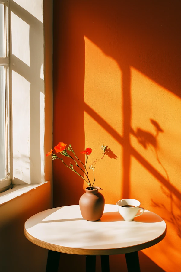 Minimalist Table Scene