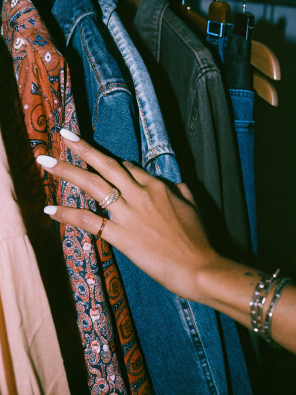 Hand and Clothing Close-Up