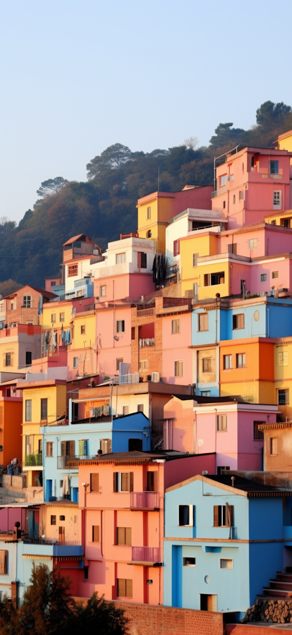 Colorful Hillside Hamlet