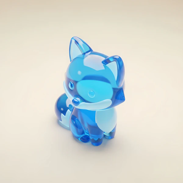 Blue Glass Fox