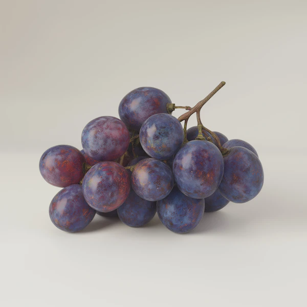 Close-Up of Purple Grapes