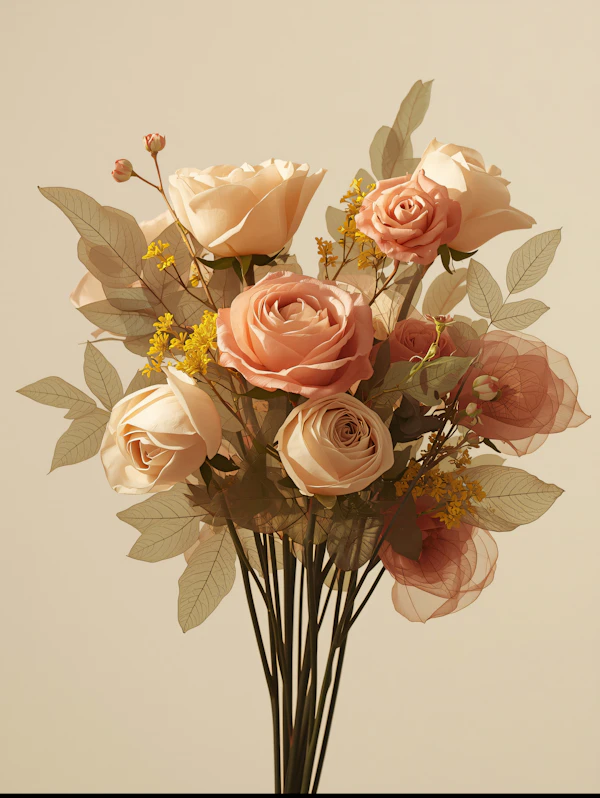 Pastel Rose Bouquet