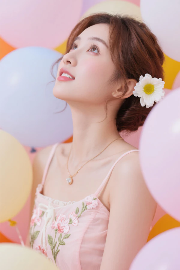 Woman with Daisy Updo