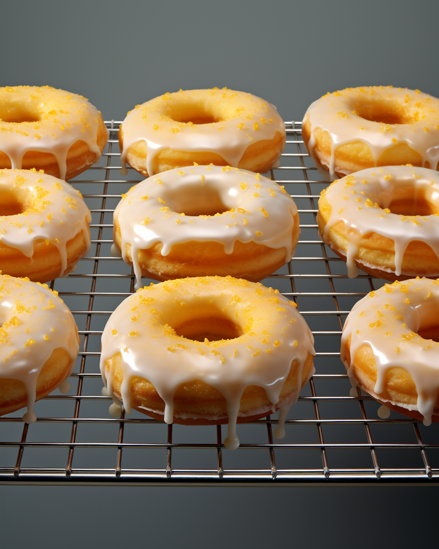 Lemon Zest Glazed Donuts Showcase