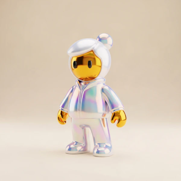 Golden 3D Character