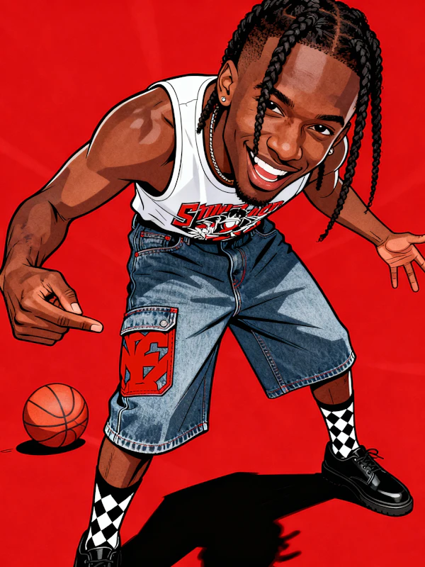 Energetic Basketball Style