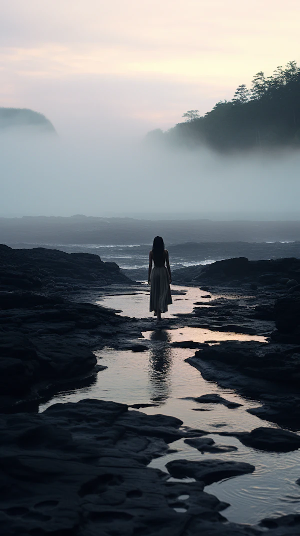 Contemplation at Twilight Shore