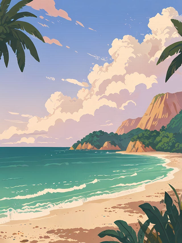 Serene Beach Scene