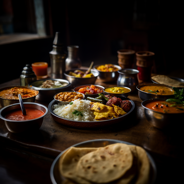 Authentic Indian Thali Feast