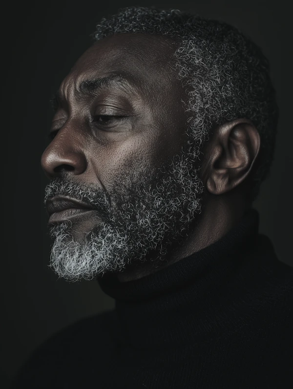 Contemplative Portrait of an Older Man