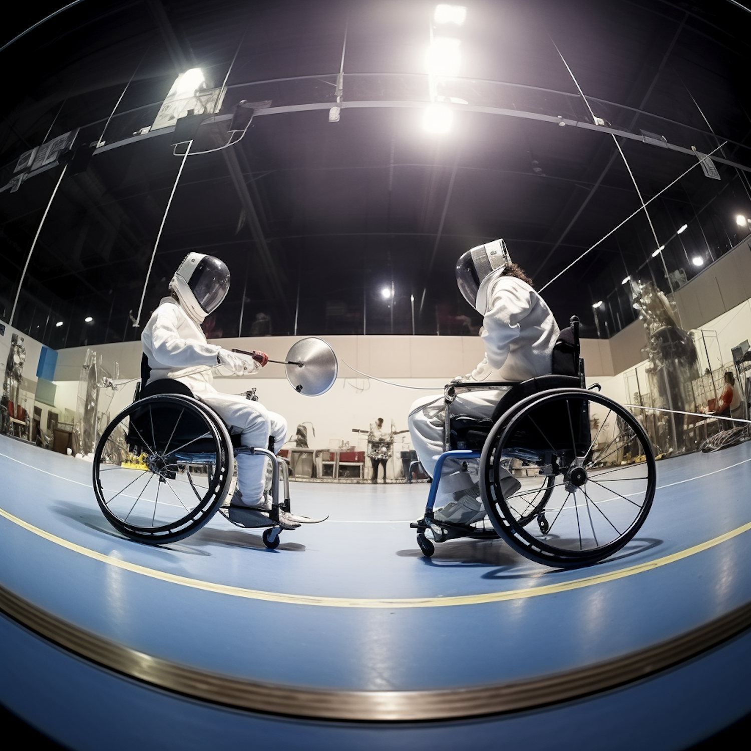 Wheelchair Fencing Duelists Poised for Competition