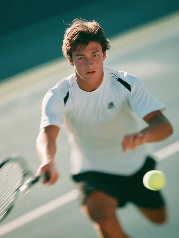 Tennis Action Shot